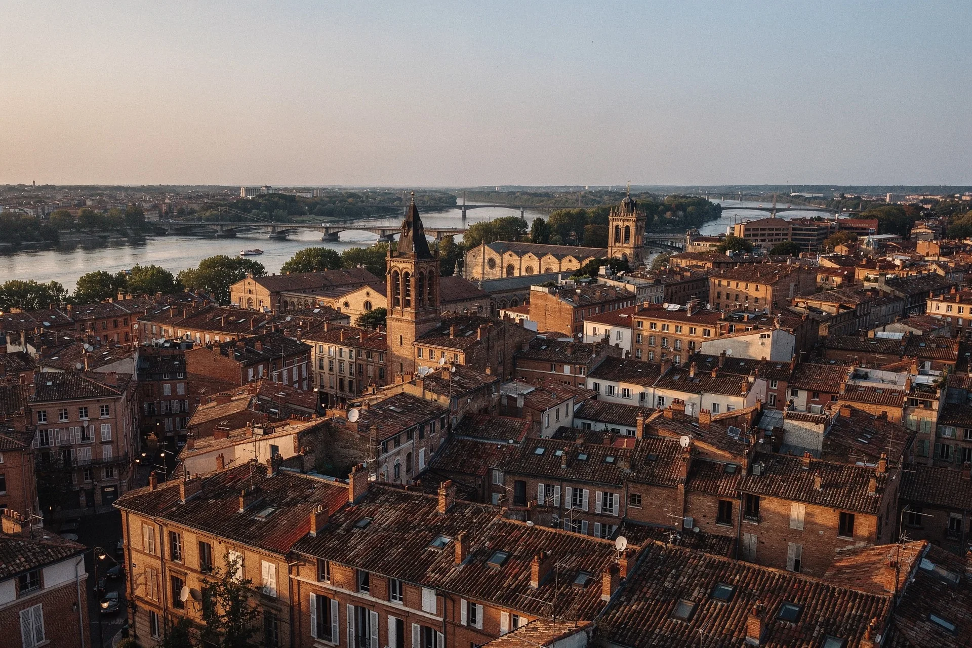 Toits et panorama de Toulouse